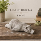 Lazy Bear Concrete Statue | Sleeping Napping Bear Rustic Cabin Mountain Decor