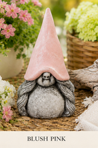 Garden Gnome with Braided Pigtails | Concrete Statue Gnome Figurine