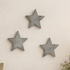 Concrete Wall Stars | Rustic Star Set Wall Hanging