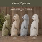 Moon Gazing Cat Statue | Concrete Cat Figurine