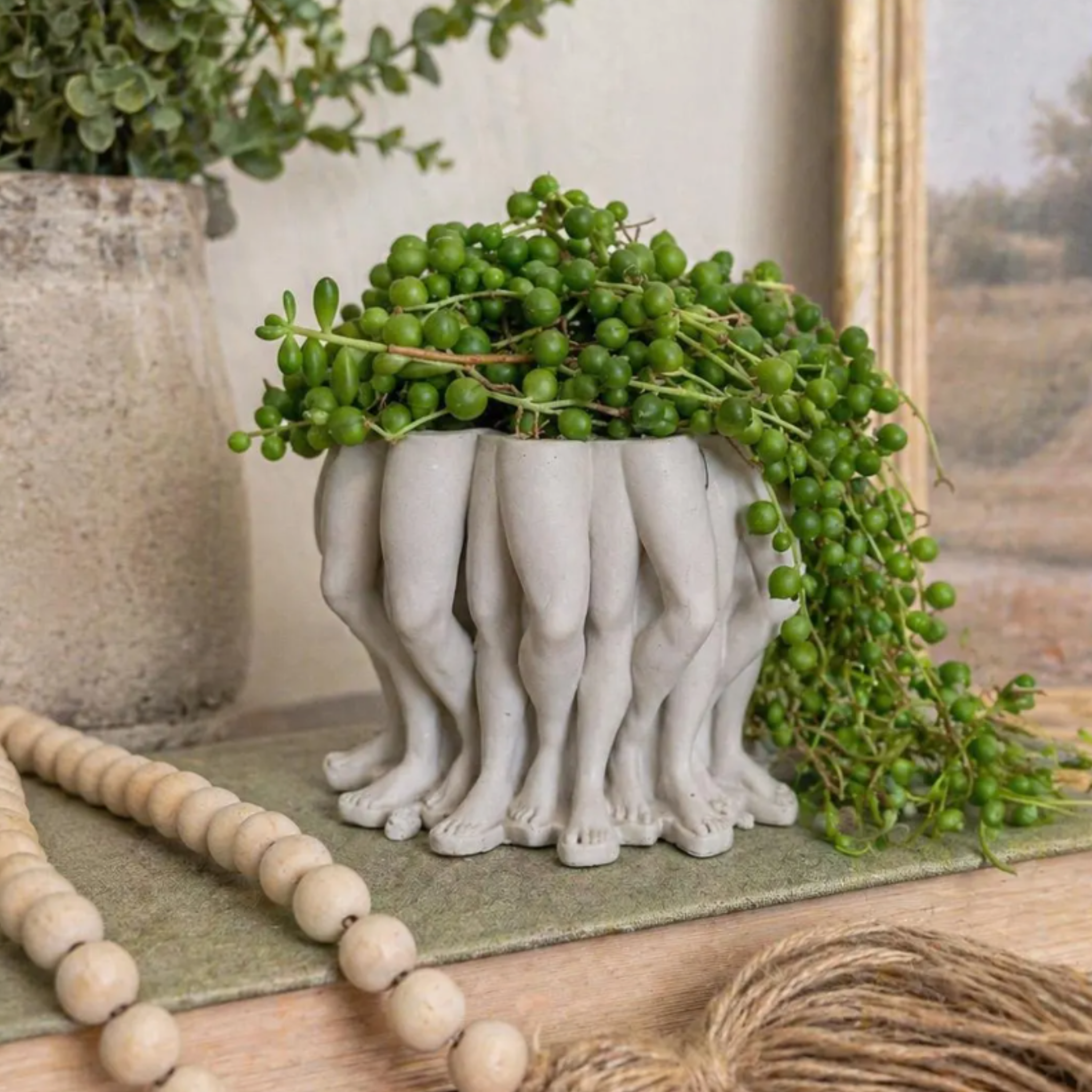 Modern Leg Planter for Succulents Small Plants, & Herbs