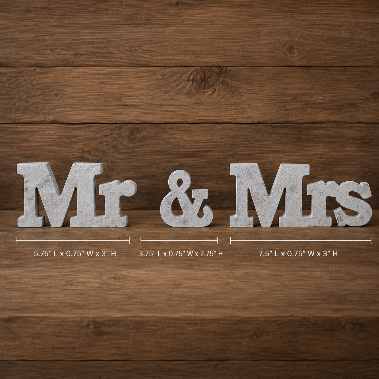 Mr & Mrs Concrete Wedding Sign | Handcrafted Wedding Decor | Vermont Concrete | Mrs & Mrs | Mr & Mr